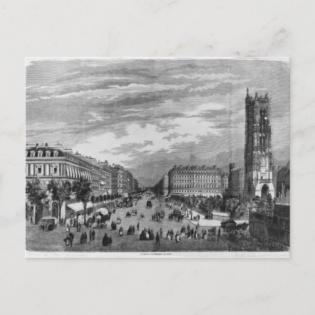 Carte Postale Paris, Boulevard de Sebastopol (Devant)