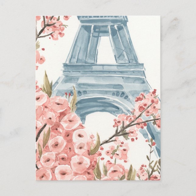 Carte Postale Paris Cherry Blossoms (Devant)