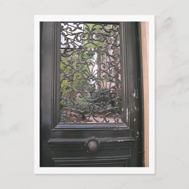 Carte Postale Paris courtyard door (Devant)