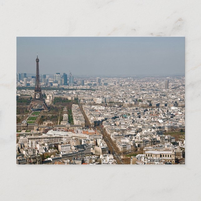 Carte Postale Paris depuis Above II (Devant)