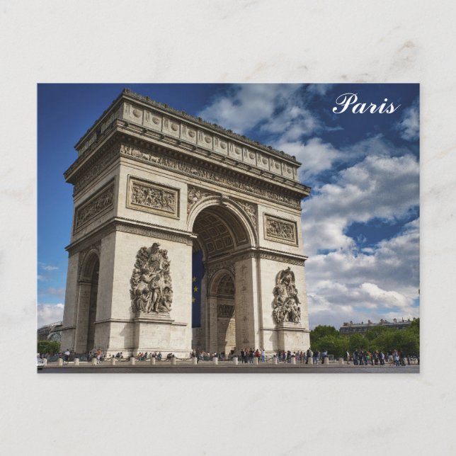 Carte Postale Paris France Arc De Triomphe Photo Voyage (Devant)