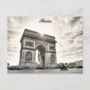 Carte Postale Paris France Arc De Triomphe Photo Voyage