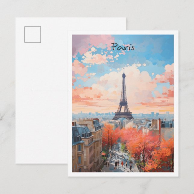 Carte Postale Paris France Art Voyage  (Devant / Derrière)