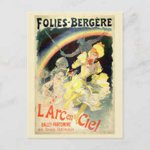 Carte Postale Paris France L’Arc-en-Ciel Rétro Fantaisiste