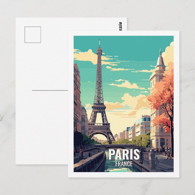 Carte Postale Paris France Les Lieux De Voyage Célèbres (Devant / Derrière)