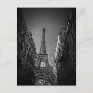 Carte Postale paris france noir et blanc