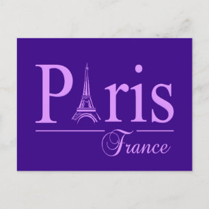 Carte postale Paris France, personnaliser