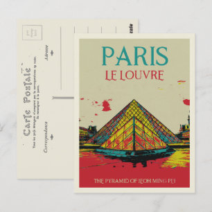 Carte Postale Paris France Pyramide du Louvre