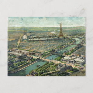 Carte Postale Paris France Scenery 1889