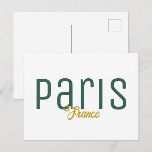 Carte Postale Paris, France Souvenir