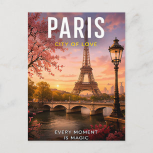 Carte Postale 🗼 Paris France Ville Romantique 🌸