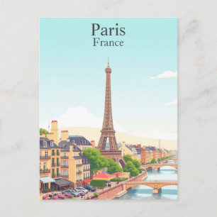 Carte Postale Paris, France Voyage Ancien Tour Eiffel