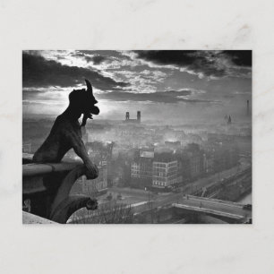 Carte Postale Paris Gargoyle 1920