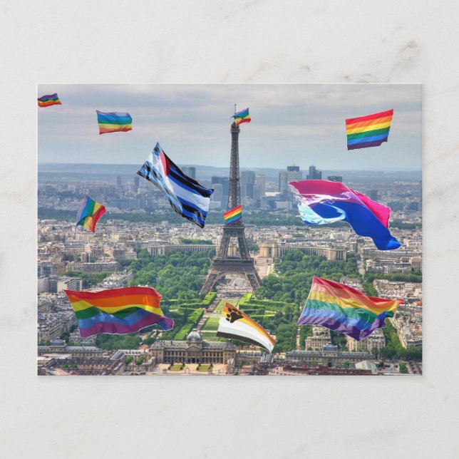 Carte Postale Paris gay (Devant)