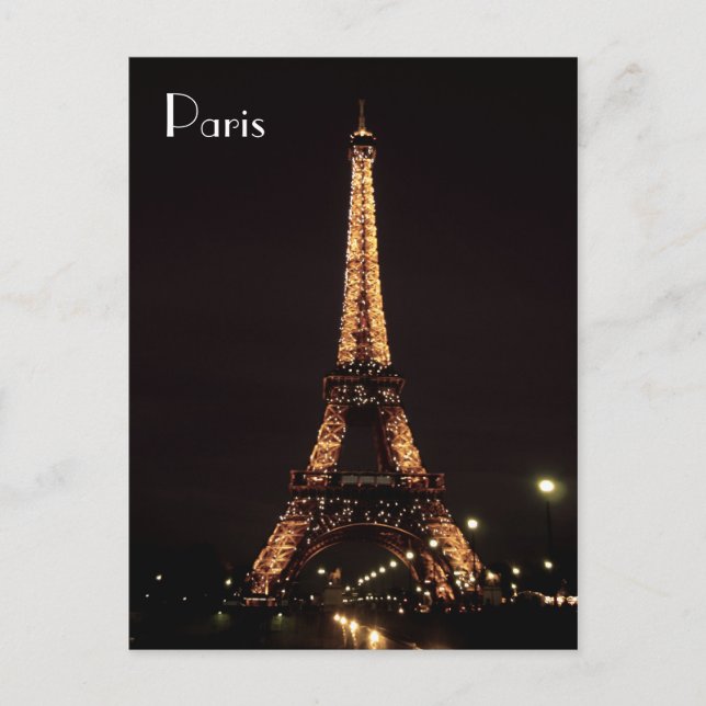 Carte Postale Paris Illuminations: The Eiffel Tower (Devant)