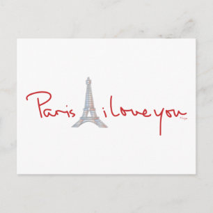 Carte Postale Paris Je t'aime