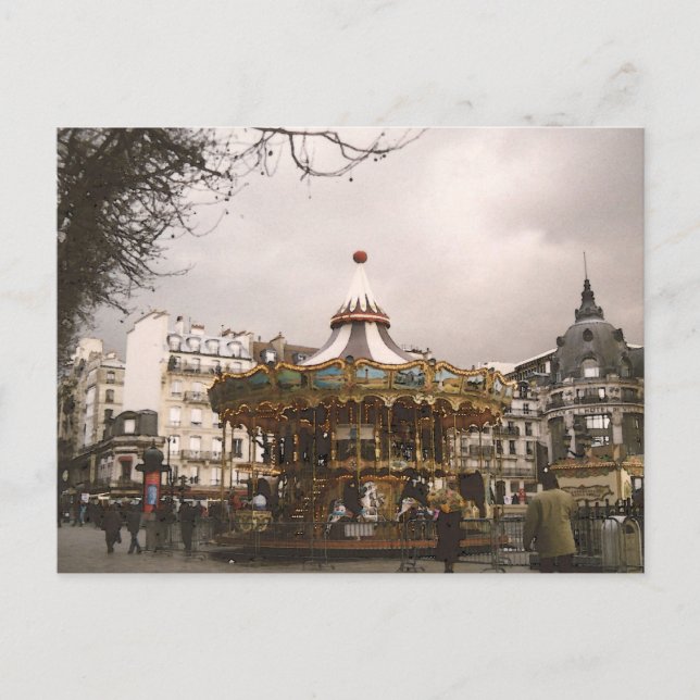 Carte Postale Paris le manège (Devant)