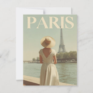 Carte Postale Paris les années 50 vintage