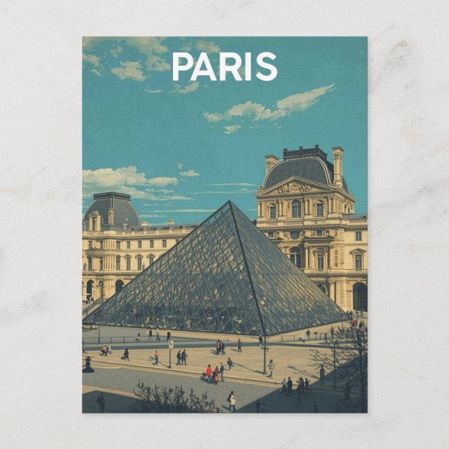 Carte Postale Paris Louvre (Devant)