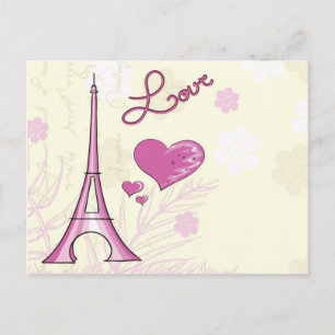 Carte postale Paris mignonne et capricieuse