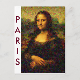 Carte Postale Paris Mona Lisa