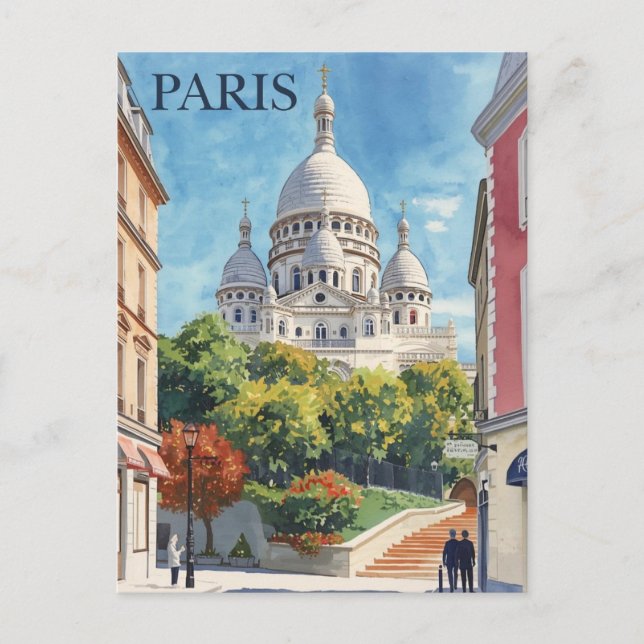 Carte Postale Paris Montmartre (Devant)