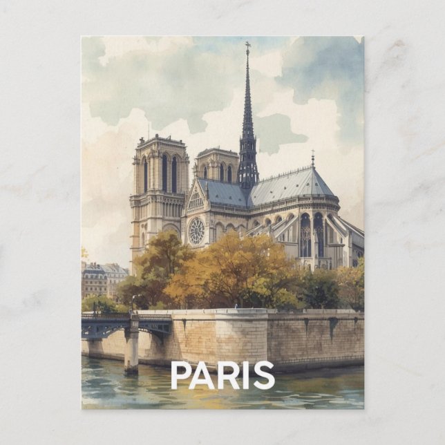 Carte Postale Paris Notre-Dame (Devant)