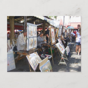 Carte Postale Paris - place du Tertre-Montmartre