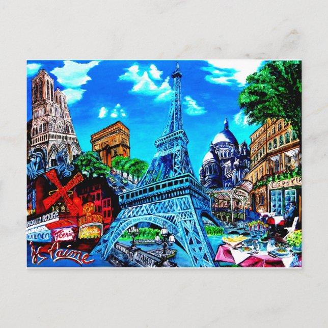 Carte Postale Paris Postkarte (Devant)