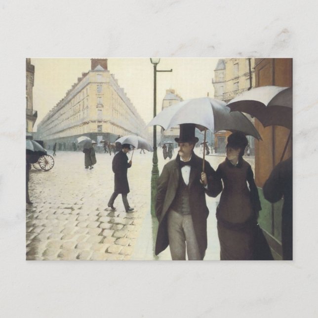 Carte Postale Paris Street, Rainy Day (Devant)