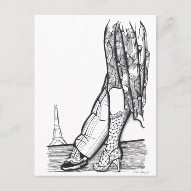 Carte Postale Paris Tango (Devant)