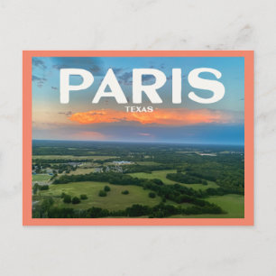 Carte Postale Paris (Texas) depuis Above