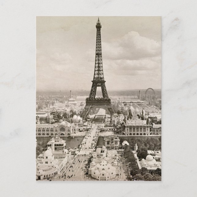 Carte Postale Paris : Tour Eiffel, 1900 (Devant)