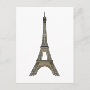 Carte Postale Paris : Tour Eiffel : Dessin vectoriel :