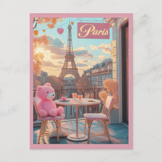 Carte Postale Paris - Tour Eiffel Voyage  (Devant)