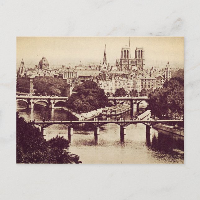 Carte Postale Paris Vintage (Devant)