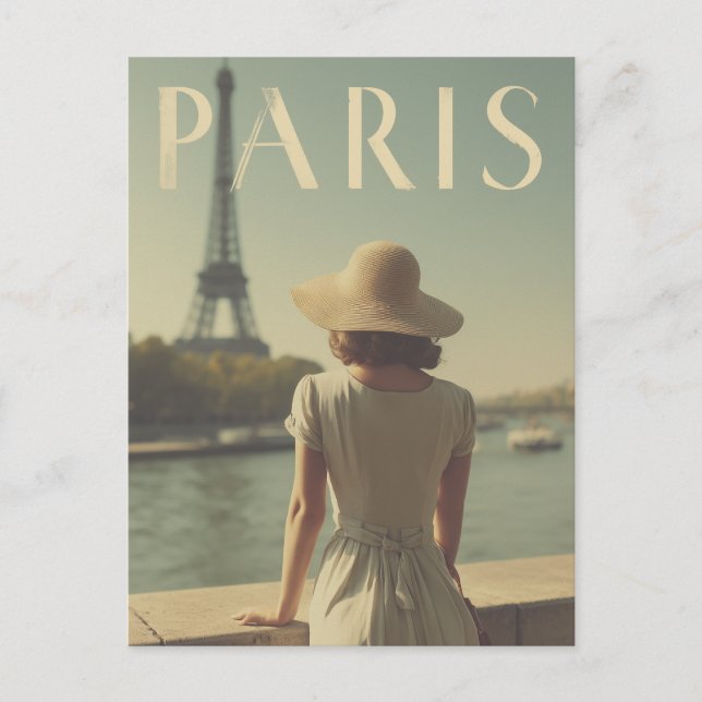 Carte Postale Paris vintage (Devant)