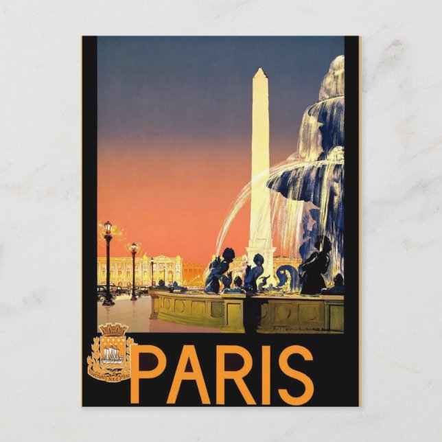 Carte Postale Paris vintage (Devant)