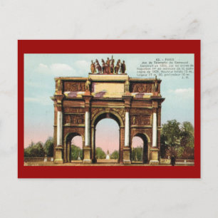 Carte Postale Paris vintage, Etoile, Arc de Triomphe