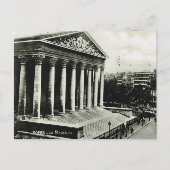 Carte Postale Paris vintage, Paris, La Madeleine (Devant)
