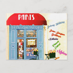 Carte Postale Paris Voyage Tourisme Publicité Vintage