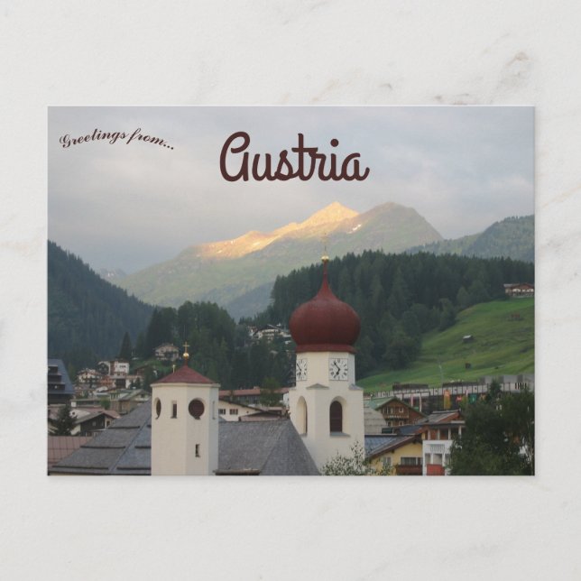 Carte Postale Parish Church of St. Anton am Arlberg Austria (Devant)