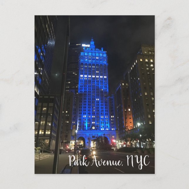 Carte Postale Park Avenue New York Central Building Photo (Devant)