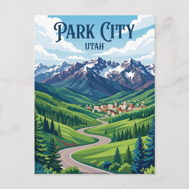 Carte Postale Park City États-Unis (Devant)
