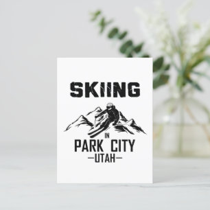 Carte Postale Park City Utah ski