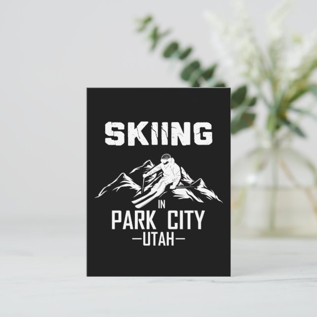 Carte Postale Park City Utah ski (Debout devant)