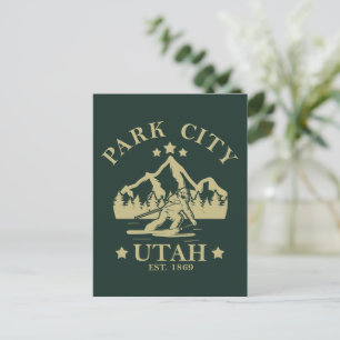 Carte Postale Park City Utah ski