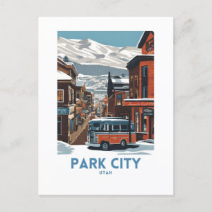 Carte Postale Park City Utah Travel Art