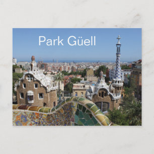 Carte Postale Park Güell, Barcelone, Espagne