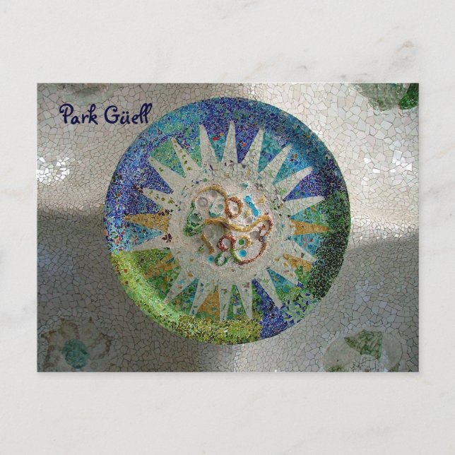 Carte Postale Park Güell - Customisé (Devant)